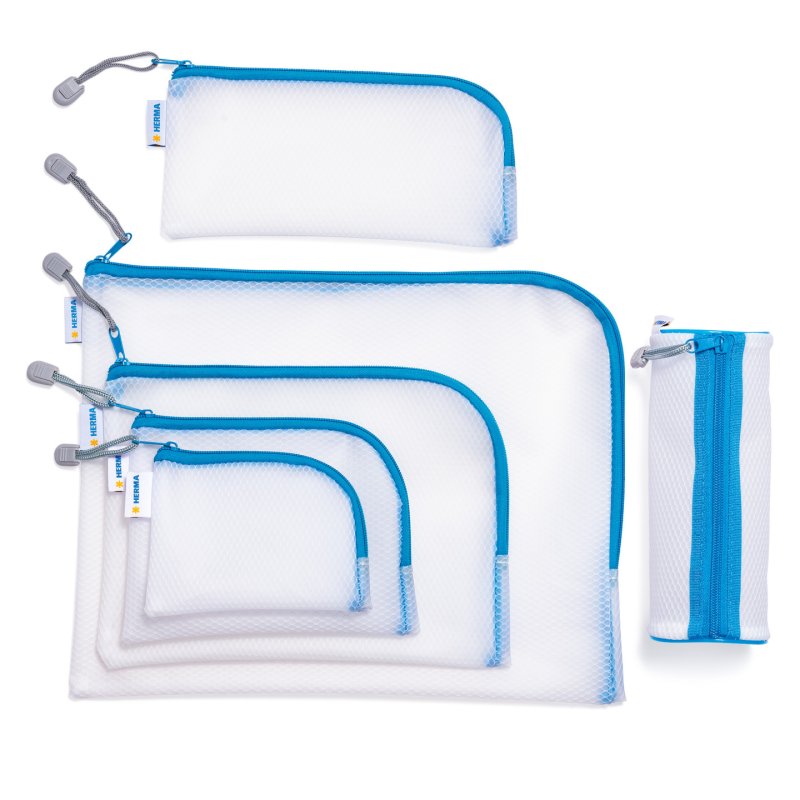 HERMA 20247 trousse de toilette et Vanity EVA (Acétate de vinyle d'éthylène) Bleu, Blanc