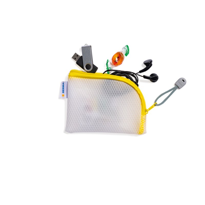 HERMA 20252 toiletry bag/vanity case EVA (Ethylene Vinyl Acetate) White, Yellow