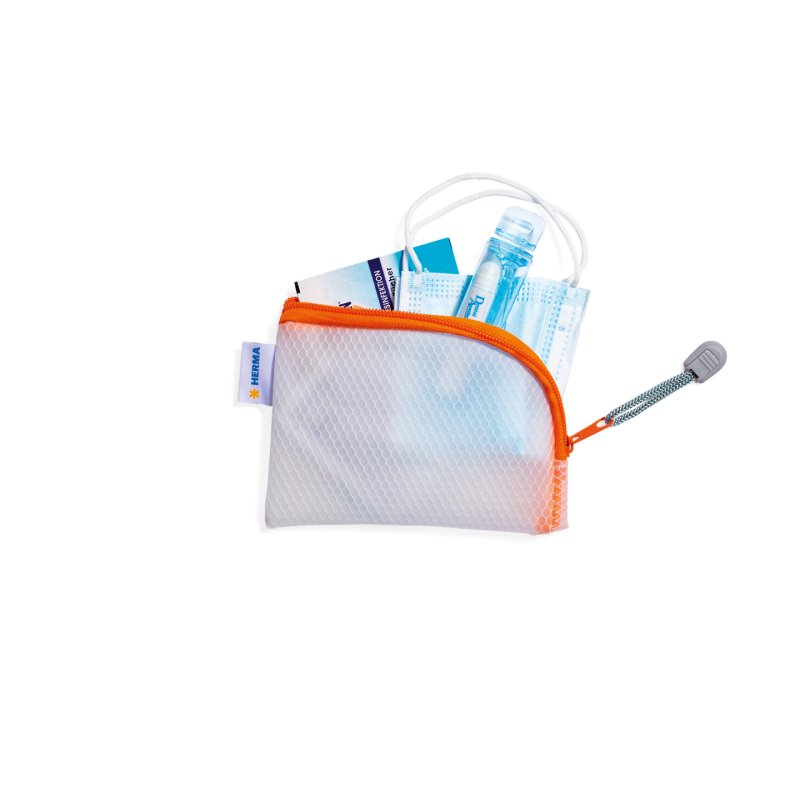 HERMA 20253 trousse de toilette et Vanity EVA (Acétate de vinyle d'éthylène) Orange, Blanc