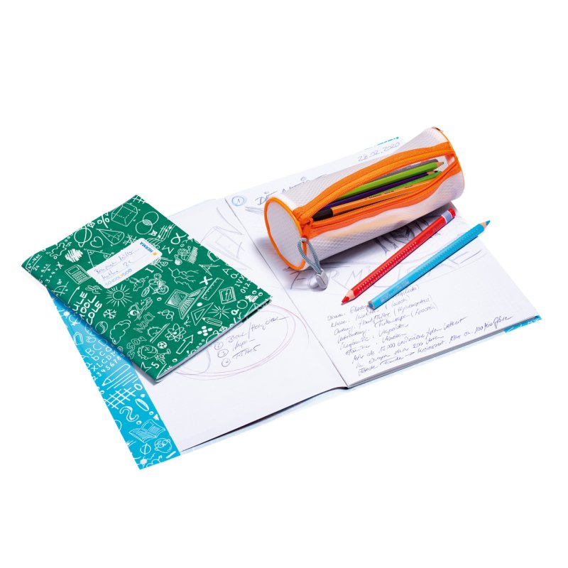 HERMA Trousse ronde, diamètre: 70 mm x (L)200 mm, orange