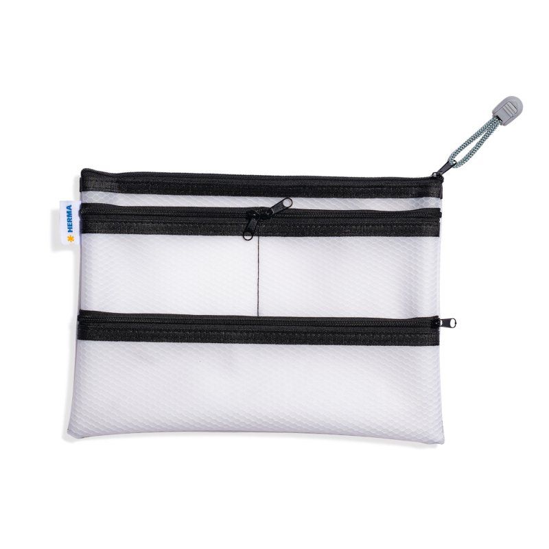 HERMA Pochette à fermeture à zip "Multibag", A5, noir