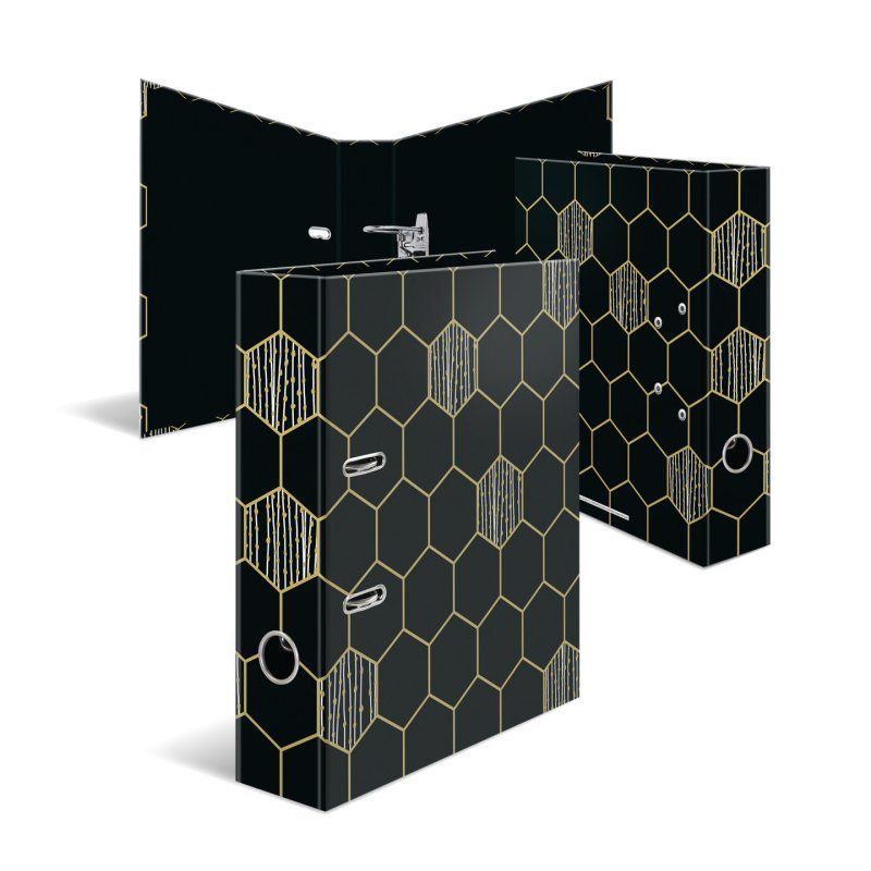 HERMA 7016 ring binder A4 Black, Grey