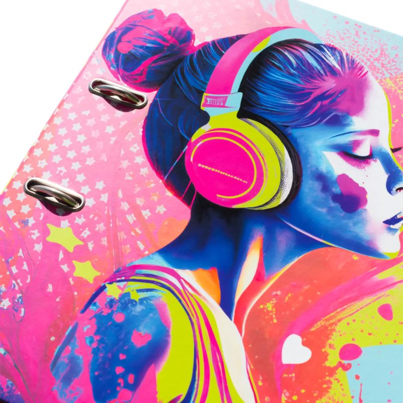 HERMA Classeur à motifs "Music Girl", A4, 70 m