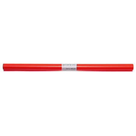 HERMA Film couvre-livres, 400 mm x 2 m, en PP, rouge, non
