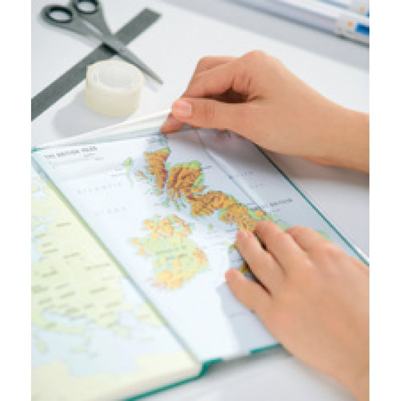 HERMA Film couvre-livres, 400 mm x 25 m, en PP, transparent,