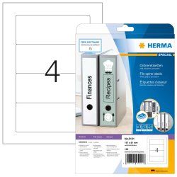 HERMA File labels A4 157x61 mm for A5 files white paper matt opaque 100 pcs.