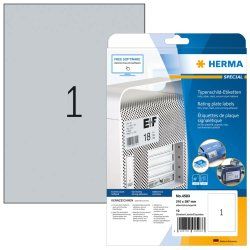 HERMA 4593 étiquette auto-collante Rectangle Argent 10 pièce(s)