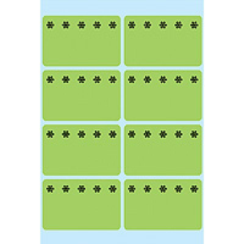 HERMA Deep-freeze labels 26x40mm lum. green ice crystals 48 pcs. decorative sticker