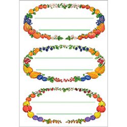 HERMA Étiquette de confiture Couronnes de fruits, 76 x 35 mm
