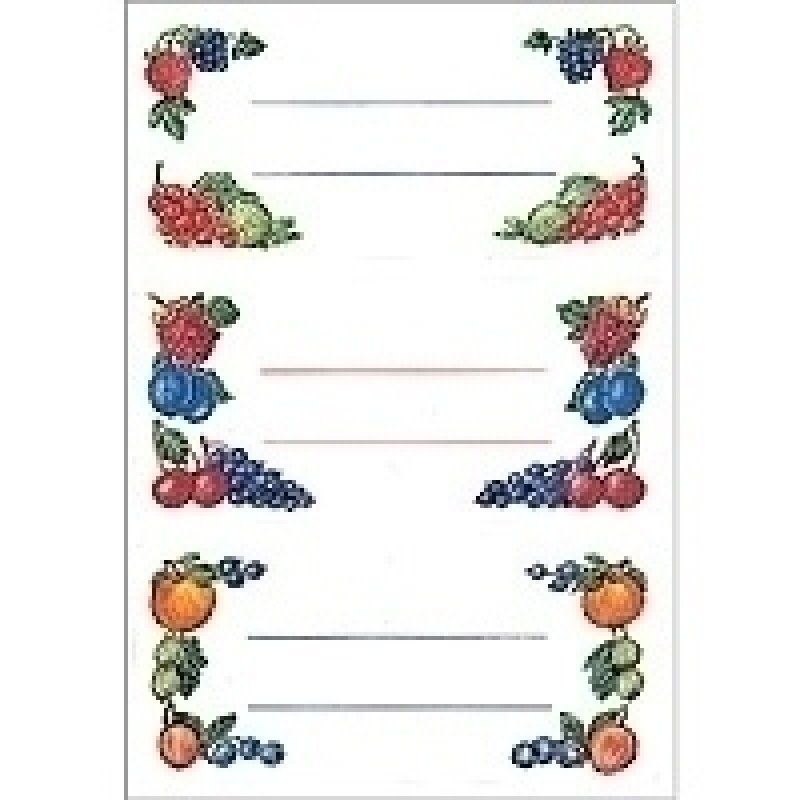 HERMA Kitchen labels 76x35mm berry arrangements 4 sheets étiquette auto-collante 4 pièce(s)