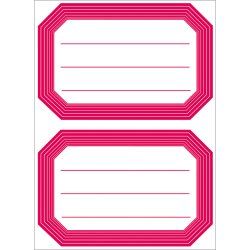 HERMA Book labels red frame lined 82x55 mm