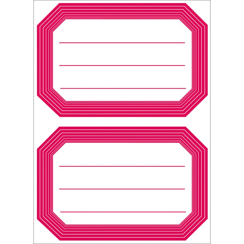 HERMA étiquettes pour livre, 82 x 55 mm, conception de marge