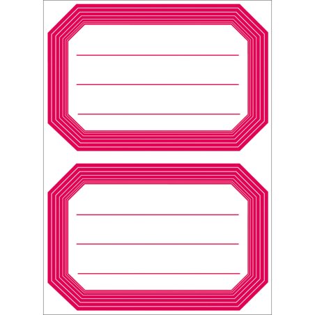 HERMA étiquettes pour livre, 82 x 55 mm, conception de marge