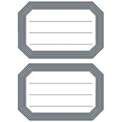 HERMA Book labels 82x55mm grey frame lined 6 sh. étiquette auto-collante