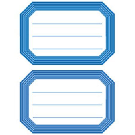 HERMA Book labels blue frame lined 82x55 mm
