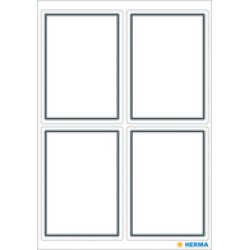 HERMA étiquettes pour livres, forme ovale, rouge / vert /