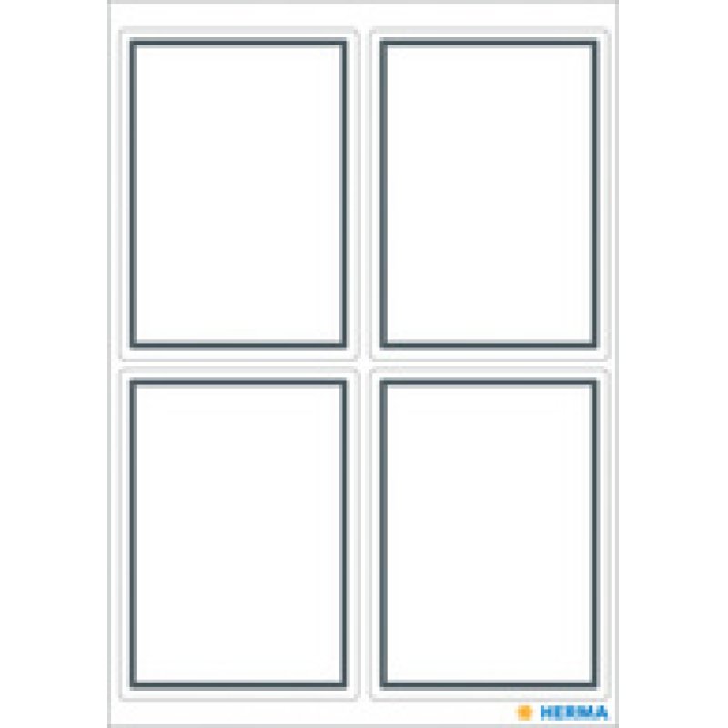 HERMA étiquettes pour livres, forme ovale, rouge / vert /