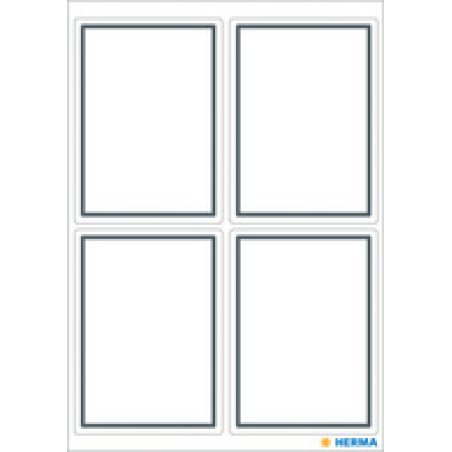 HERMA étiquettes pour livres, forme ovale, rouge / vert /