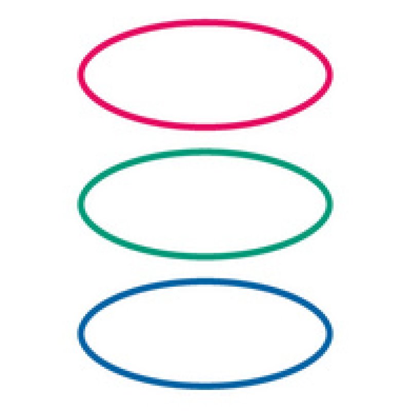 HERMA étiquettes pour livres, forme ovale, rouge / vert /