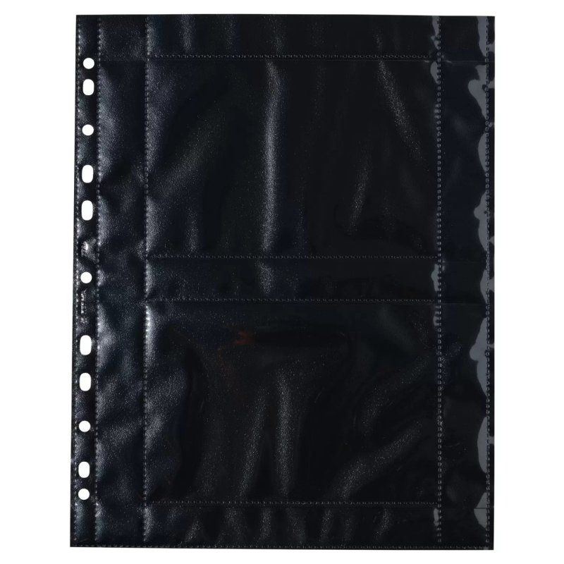 HERMA Fotophan transparent photo pockets 10x15 cm landscape black 10 pcs.
