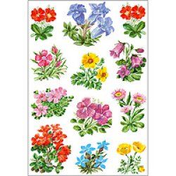 HERMA Decorative labels DECOR mountain flowers 3 sheets self-adhesive label