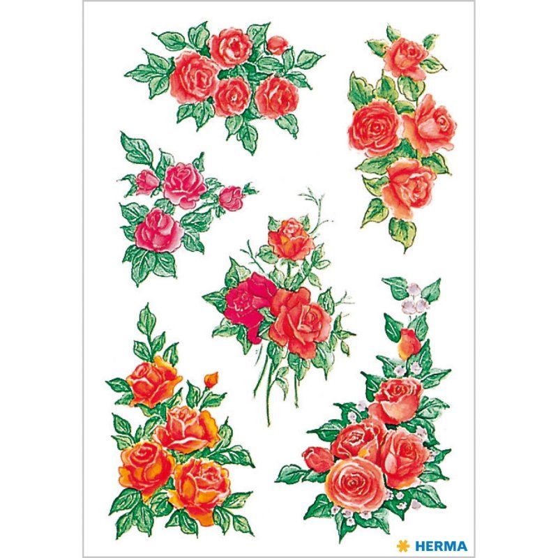 HERMA 3809 autocollant décoratif Papier Multicolore Permanent 18 pièce(s)
