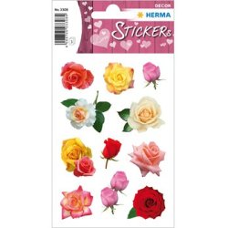 HERMA Sticker DECOR "Boutons de rose multicolores"
