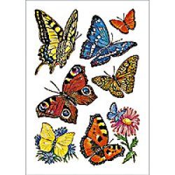 HERMA DECOR stickers butterflies 3 sheets étiquette auto-collante