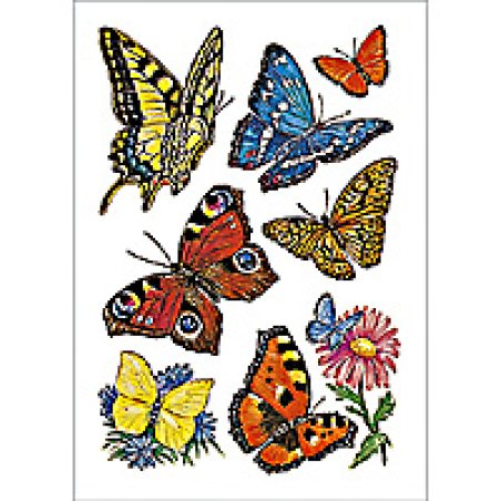 HERMA DECOR stickers butterflies 3 sheets étiquette auto-collante
