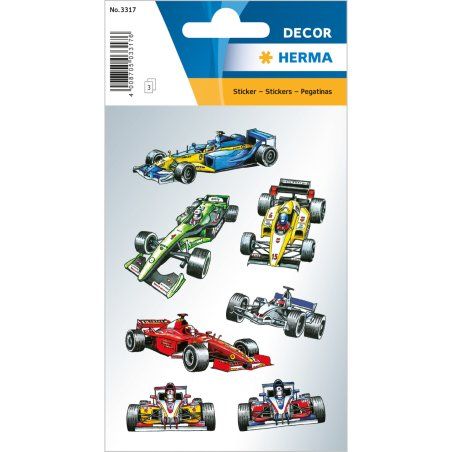 HERMA sticker DECOR "Voitures de course"