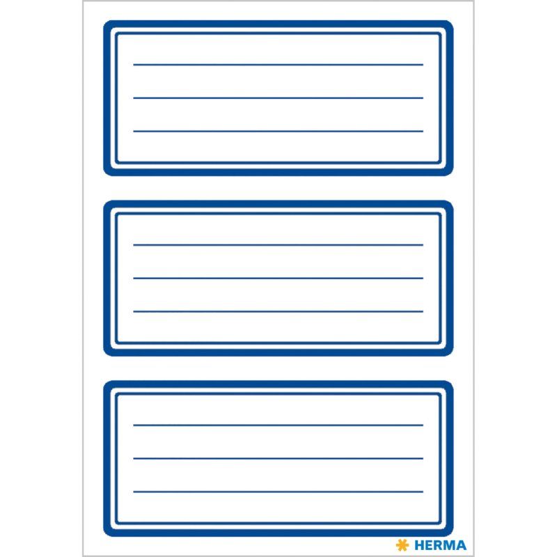 HERMA 5798 self-adhesive label Rectangle Permanent Blue, White 18 pc(s)
