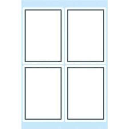 HERMA Book labels 40x55mm grey frame 6 sh. decorative sticker