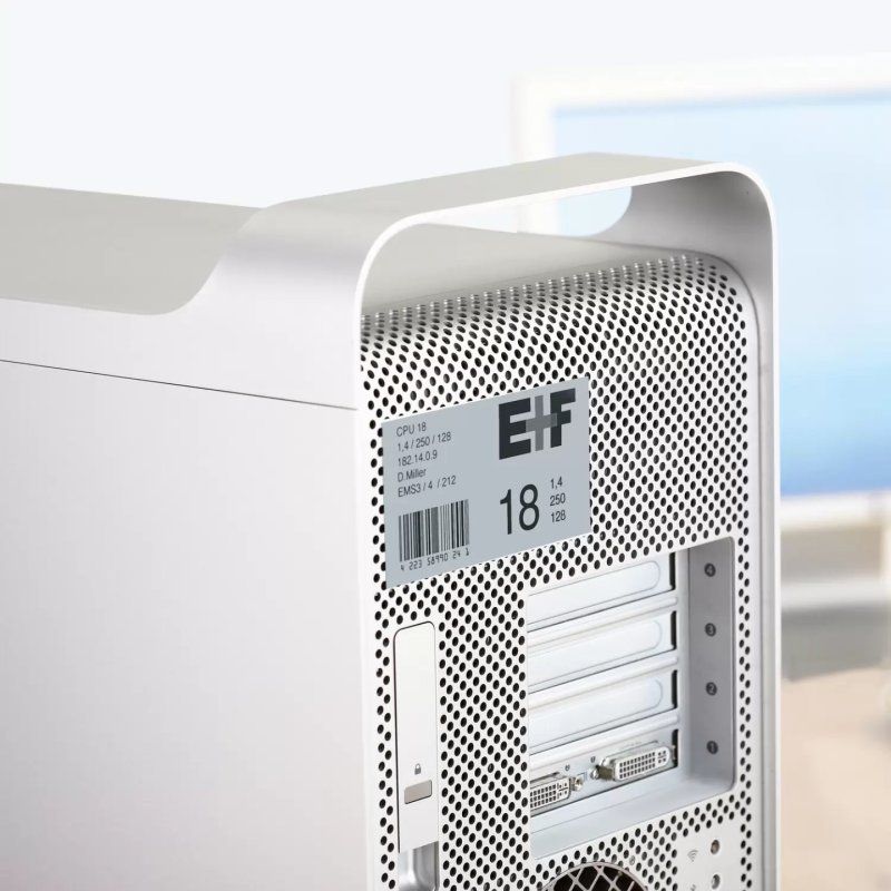 HERMA Rating plate labels A4 25x10 mm silver extra strong adhesion film matt 4725 pcs.