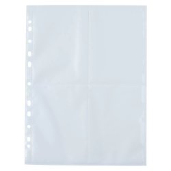 HERMA Fotophan transparent photo pockets 10x15 cm portrait white 250 pcs.