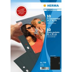 HERMA pochettes transparentes Fotophan pour photos 20 x 30cm