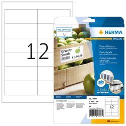 HERMA 10907 étiquette auto-collante Rectangle Permanent Blanc 300 pièce(s)