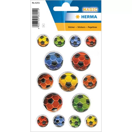 HERMA 6251 decorative sticker Plastic Multicolour Permanent 15 pc(s)