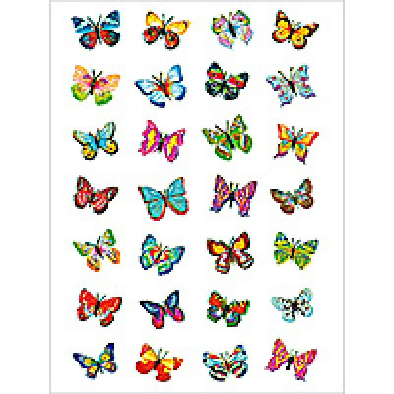 HERMA Decorative label MAGIC butterflies, glittery 1 sheet decorative sticker