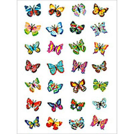 HERMA Decorative label MAGIC butterflies, glittery 1 sheet autocollant décoratif