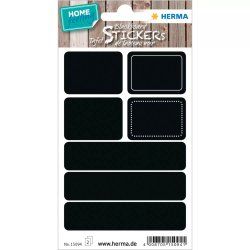 HERMA 15094 étiquette auto-collante Rectangle aux angles arrondis Permanent Noir 14 pièce(s)