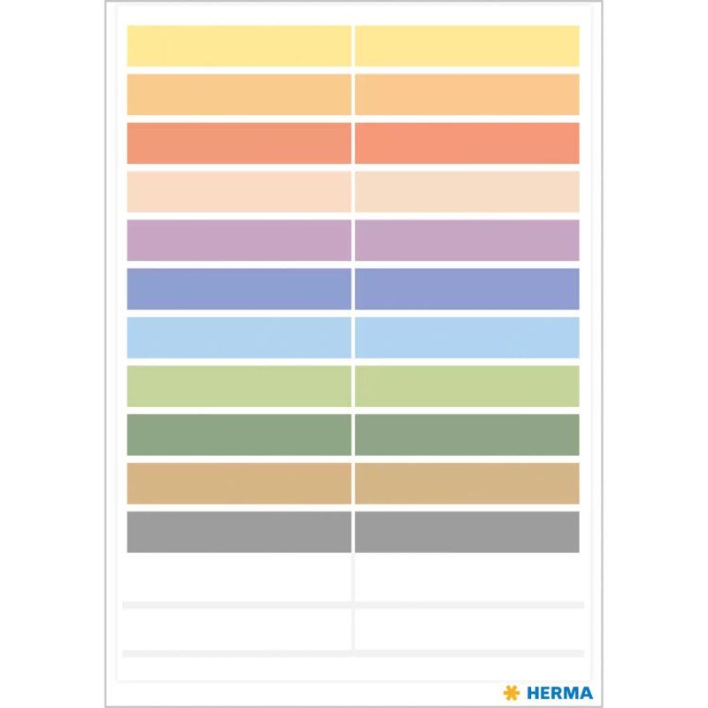 HERMA 15238 self-adhesive label Rectangle Permanent Multicolour 60 pc(s)
