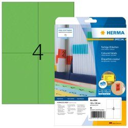 HERMA 4564 étiquette auto-collante Rectangle Vert 80 pièce(s)