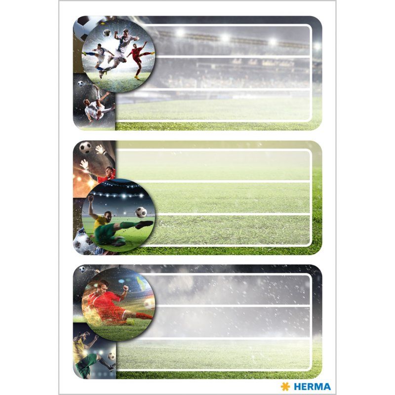 HERMA Etiquettes pour livres "football", scintillant
