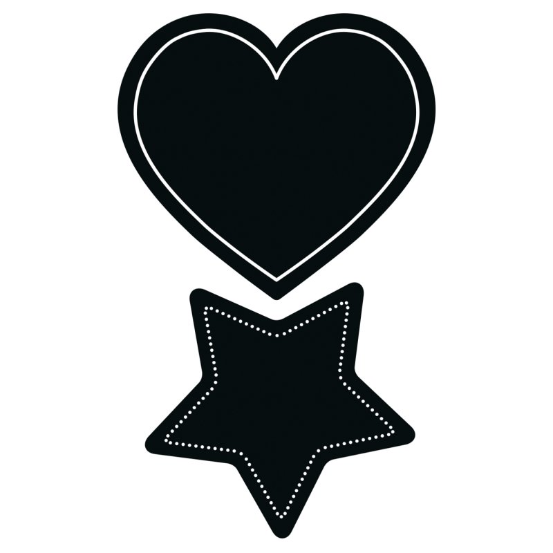 HERMA Etiquettes pour tableau HOME feeling "coeur & étoile"