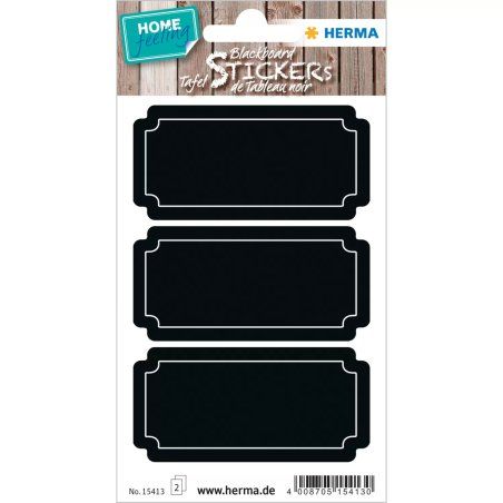 HERMA 15413 étiquette auto-collante Permanent Noir 6 pièce(s)