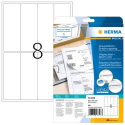 HERMA Shipping label/warning message A4 50x142 mm white paper matt 200 pcs.