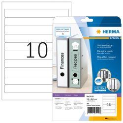 HERMA File labels A4 192x25,4 mm white paper matt opaque 250 pcs.