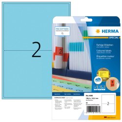 HERMA Etiquette universelle SPECIAL, 199,6 x 143,5 mm, bleu