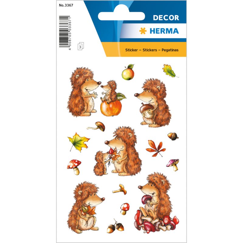 HERMA 3367 decorative sticker Paper Multicolour Permanent 48 pc(s)