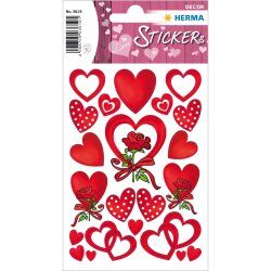 HERMA Sticker DECOR "Coeurs & Roses"